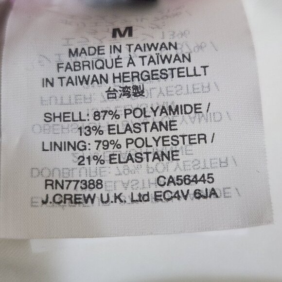 J Crew Size M Tie-front scoopback bikini top in oversized matte gingham NWT - Picture 5 of 6